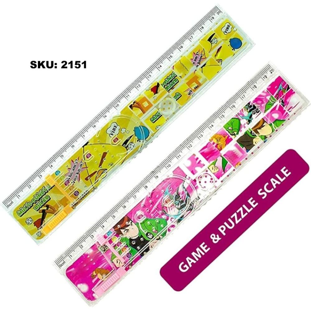 Ruler/Plastic 20cm/1688E Puzzle with Ring Game	Opp Pkg