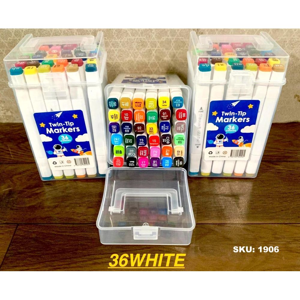 Dual Head Sketch Marker 36 Colour Box Pkg