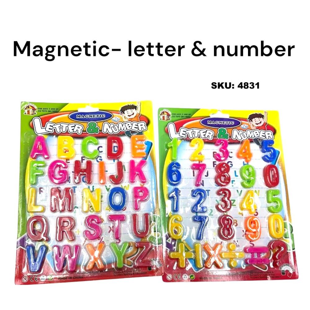 Magnetic Letters Alphabet/Numbers Hanger Pkg