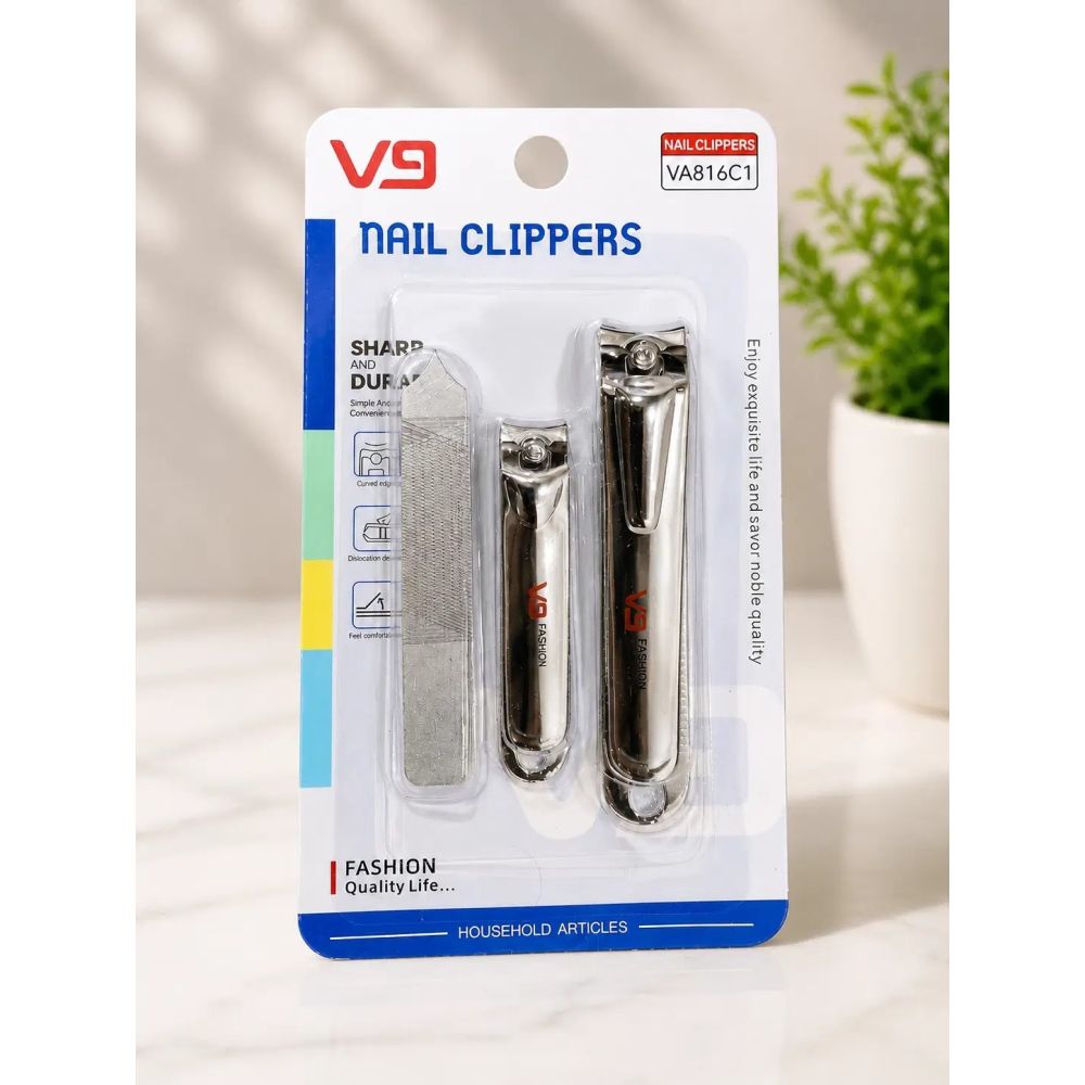 3Pcs Nail Clippers_V9-VA816C_Blister Pkg