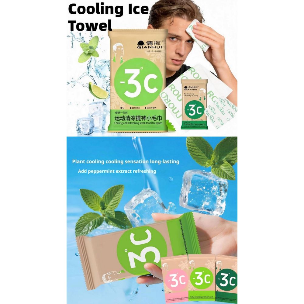 Cooling Ice Towel_Assorted Flavour_Opp Pkg