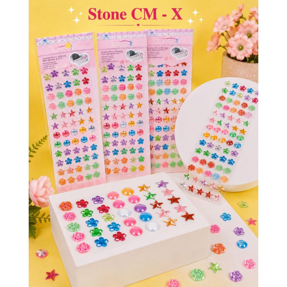 Moti Rose/Star/Heart with Bindi_4321_Patta Pkg